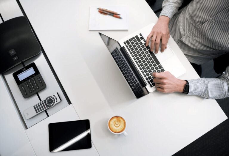 Accountant with laptop